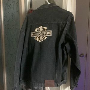 Harley Davidson Black Jean Jacket